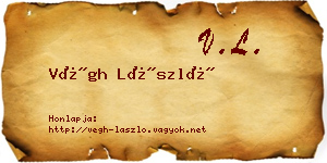 Végh László névjegykártya